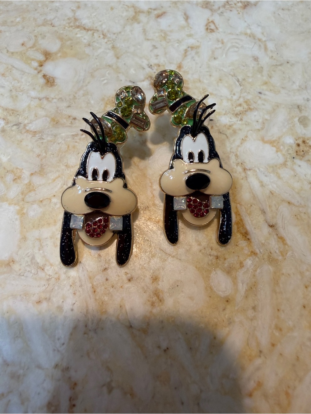 Bauble bar Goofy Enamel Character Earrings - Black, Cream, Red